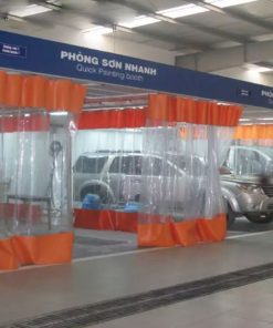 Phòng Sơn Nhanh Ô Tô Kiểu Vách Rèm TPET-PSVR 5 phong son nhanh dang keo rem tpet
